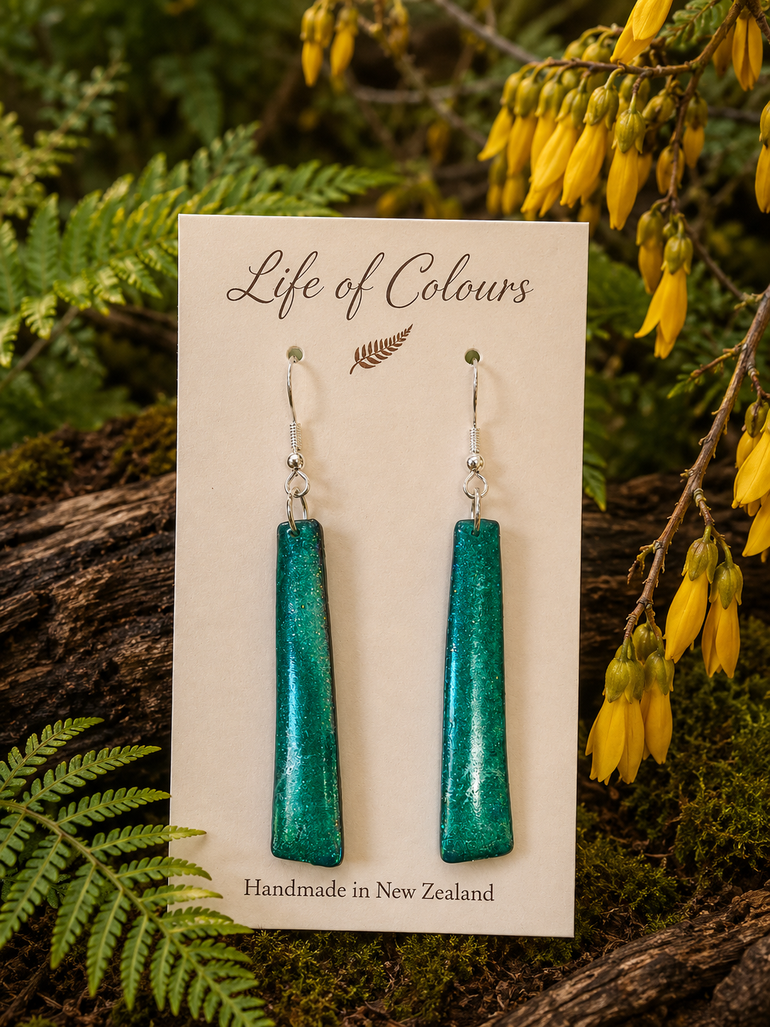 Persian Green Earrings