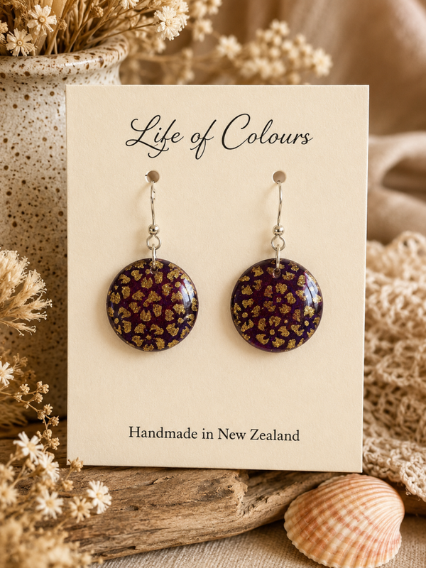 Plum Garden Earrings