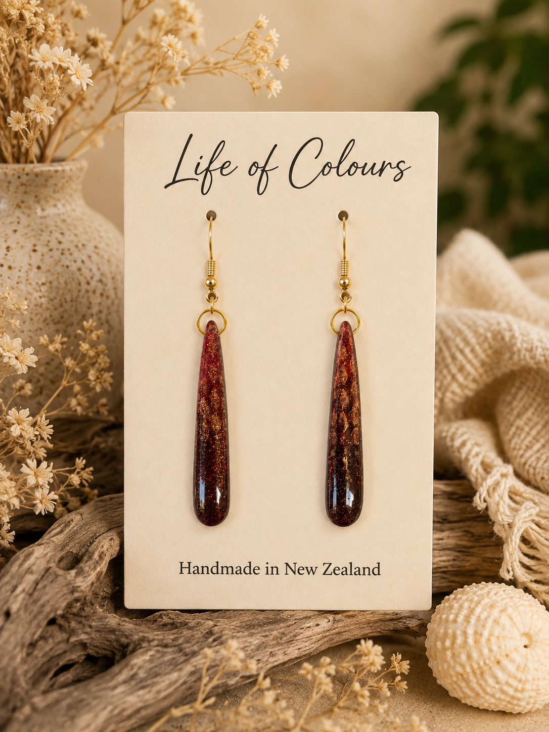 Burnished Bronze Earrings