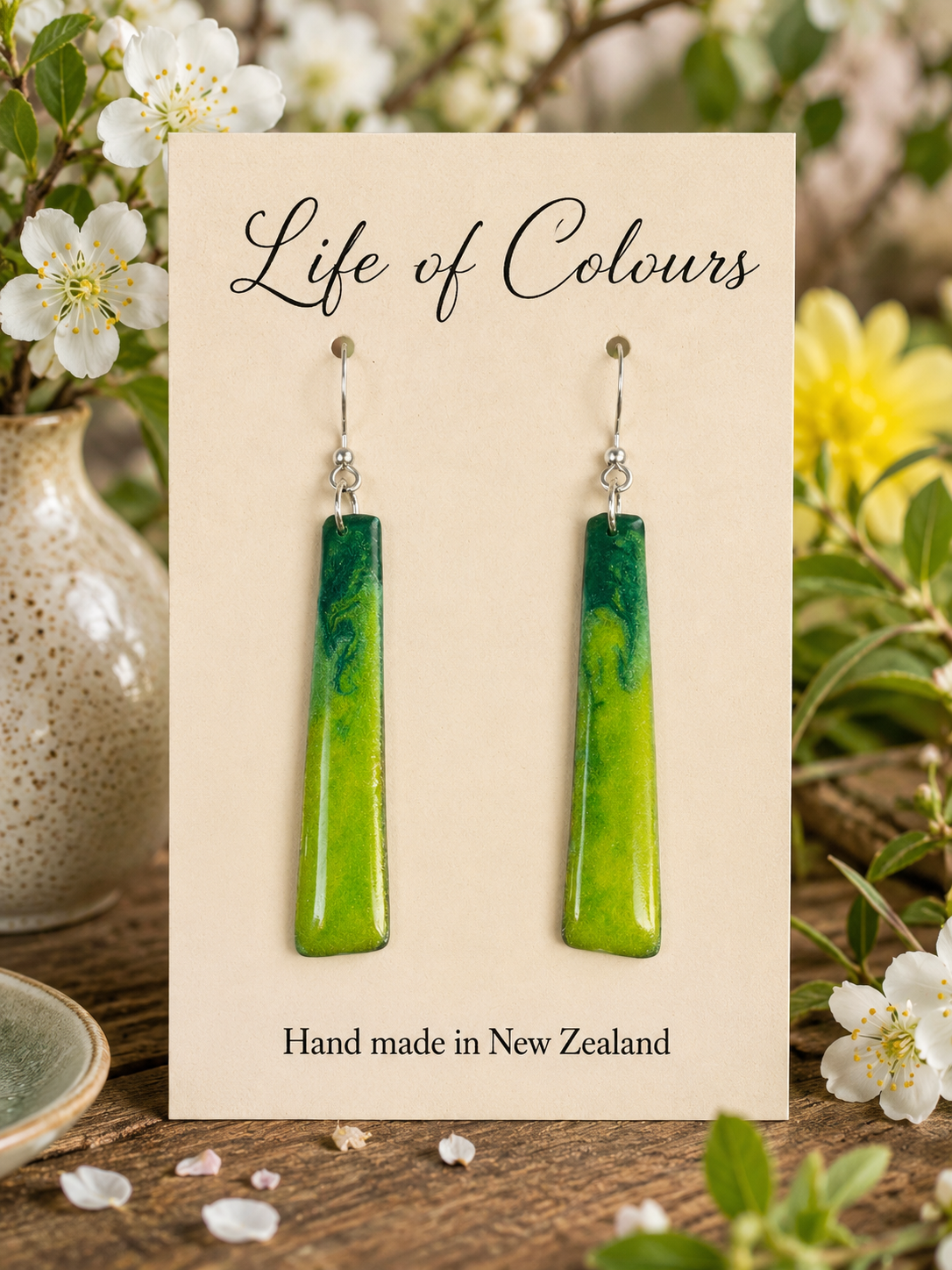Silver Fern Earrings