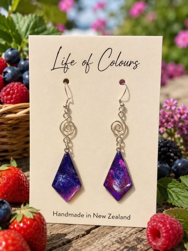 Violet Plum Earrings