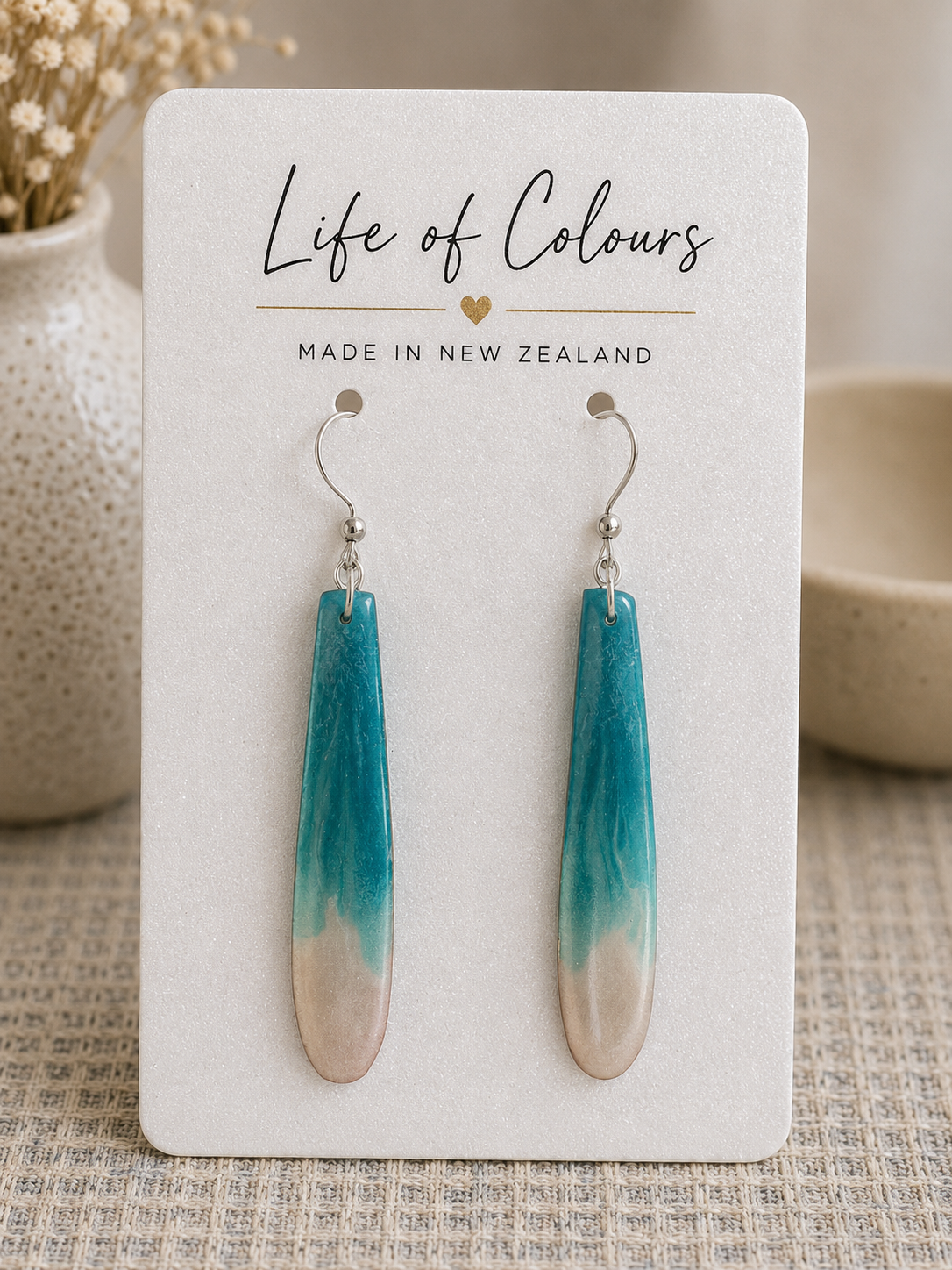 Glacial Turquoise Lake Earrings