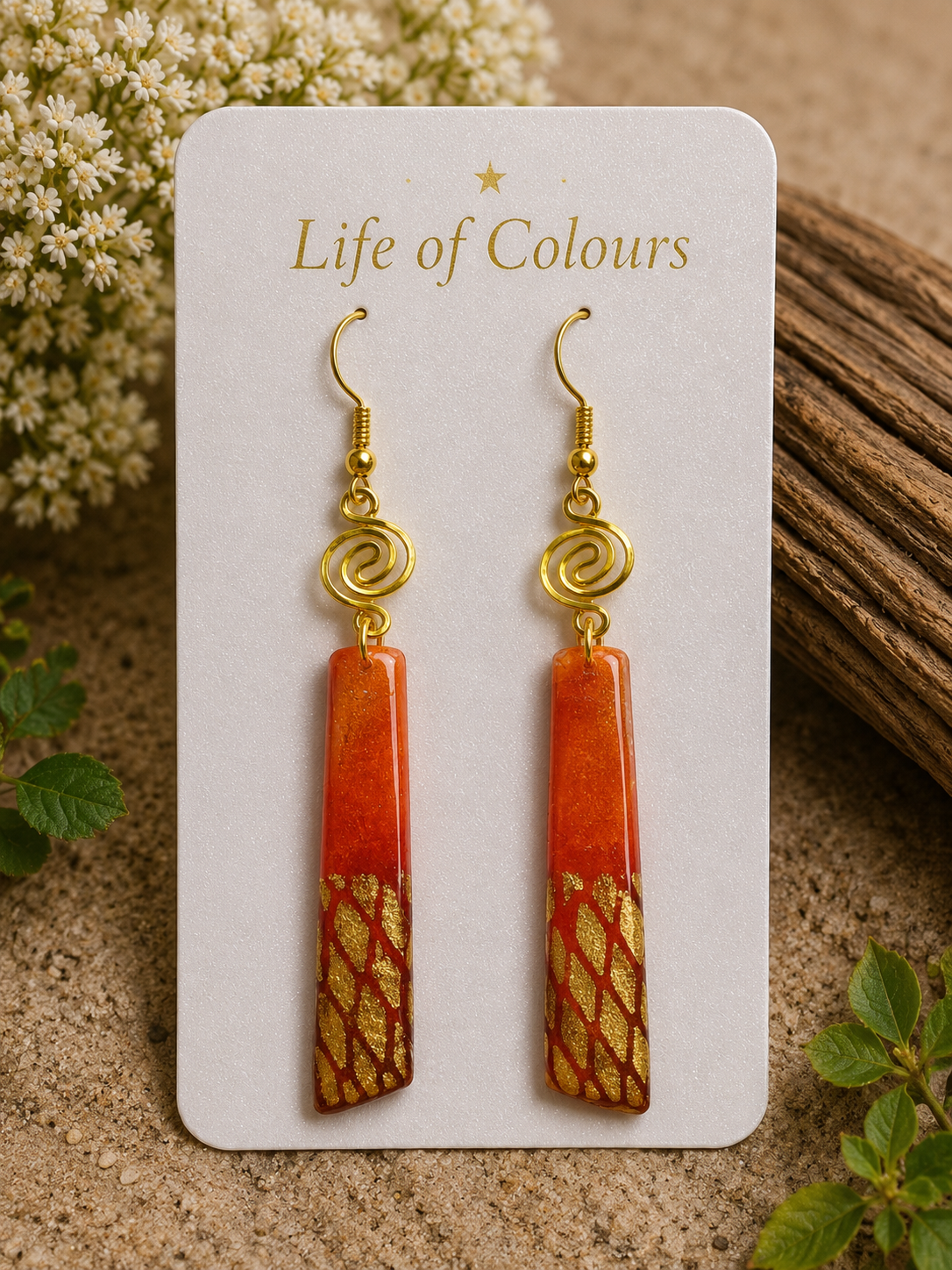 Amber Glow Earrings