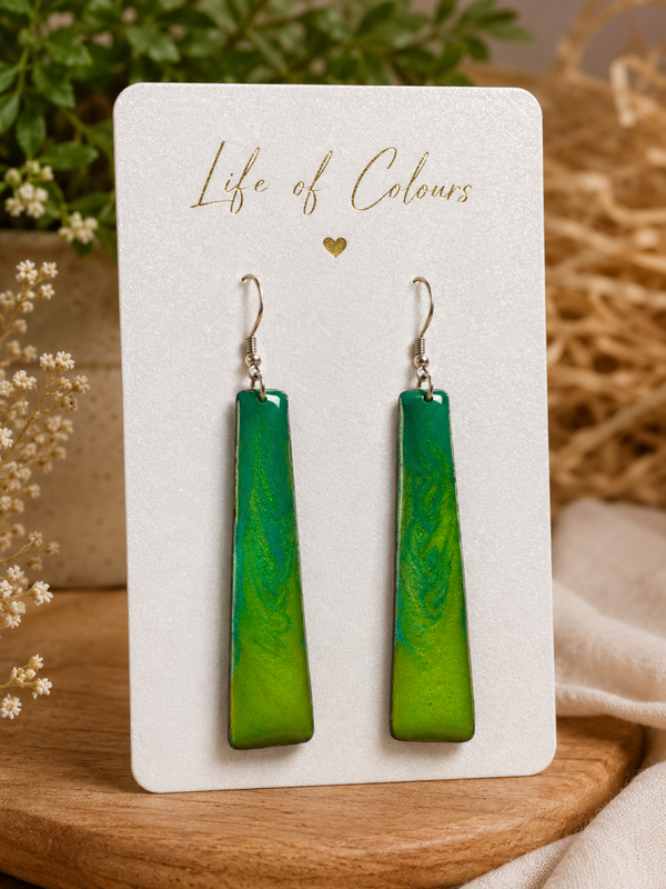 Lime Fern Earrings