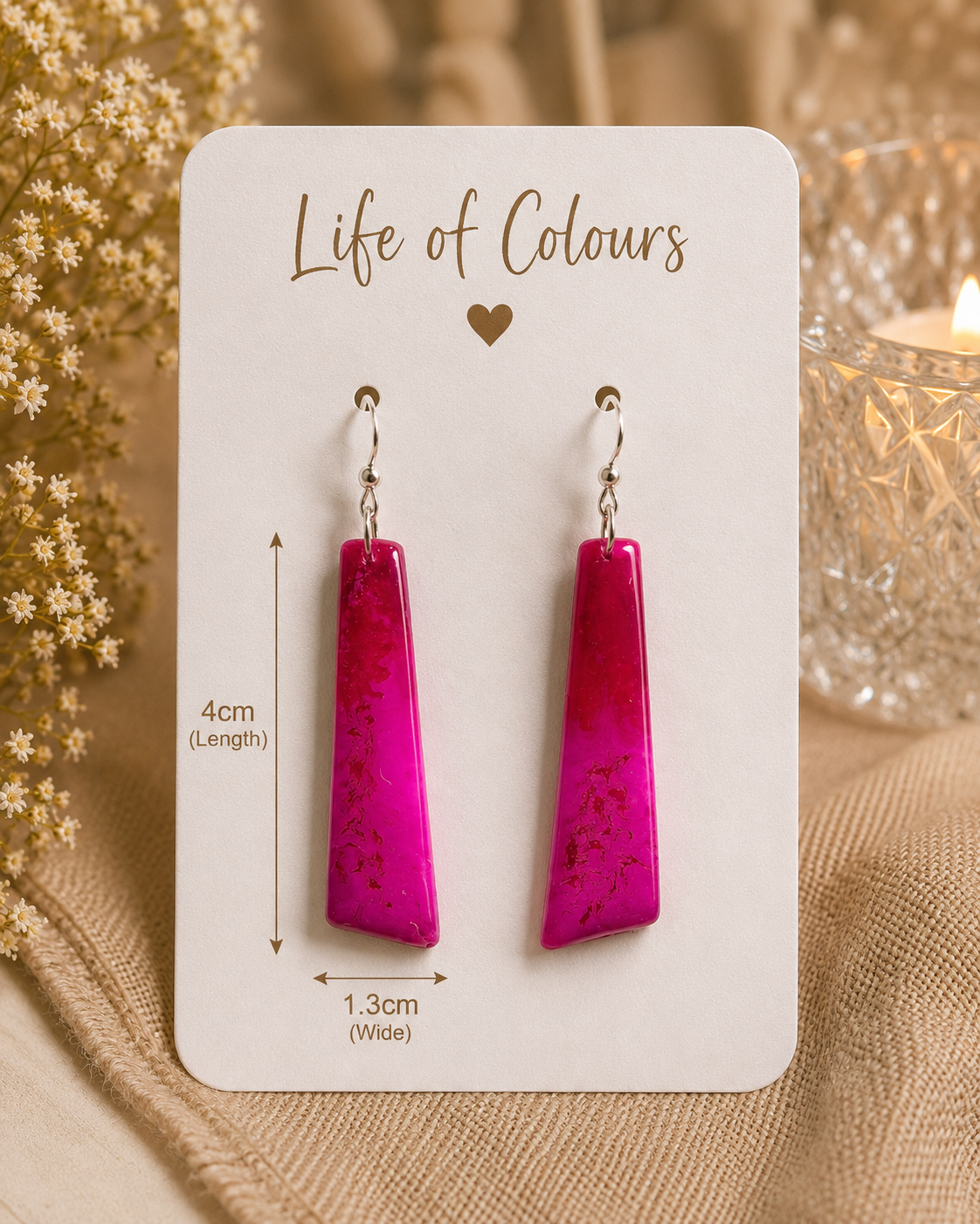 Wild Orchid - Reversible Earrings