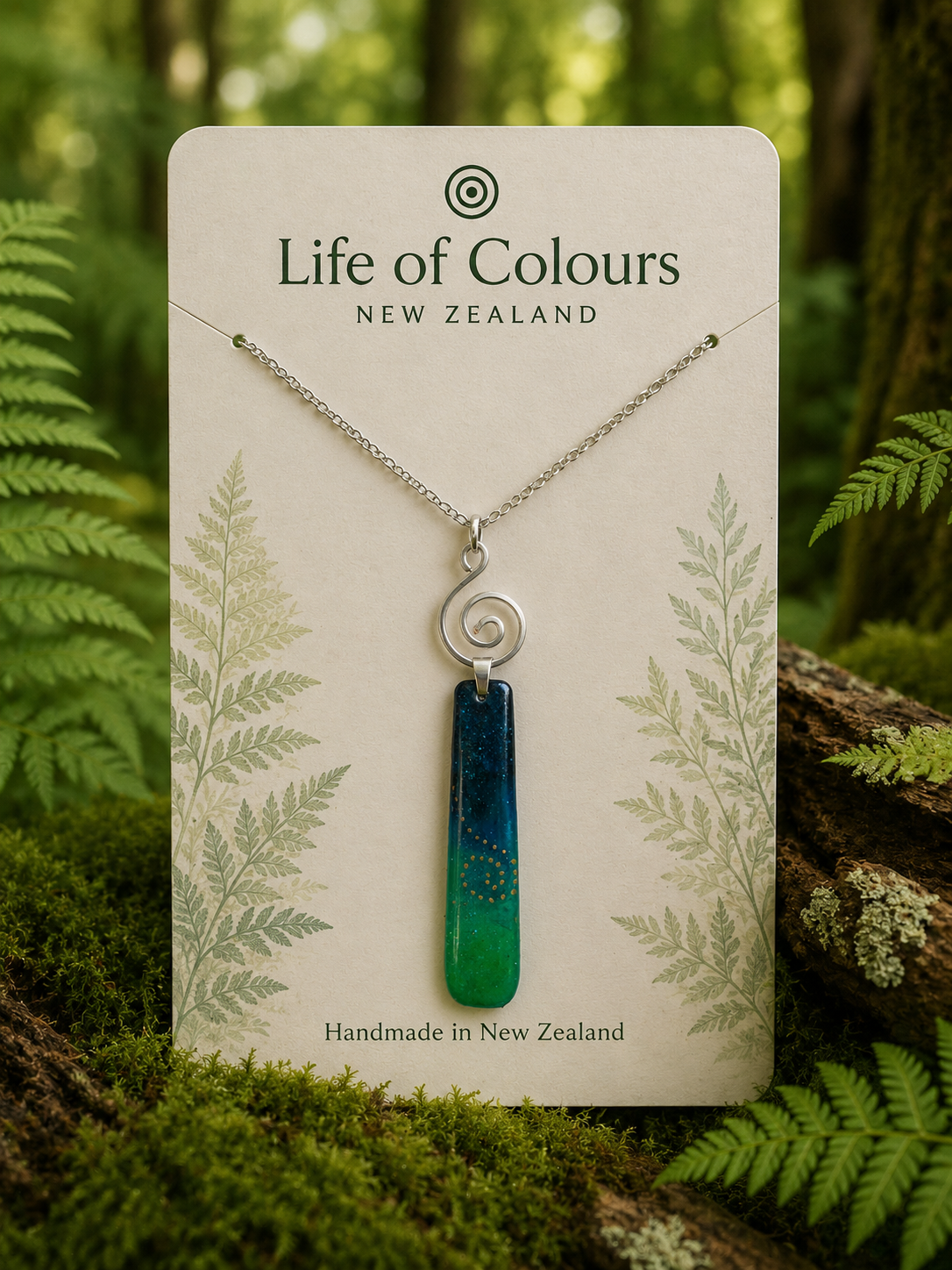 Forest Breeze Reversible Necklace