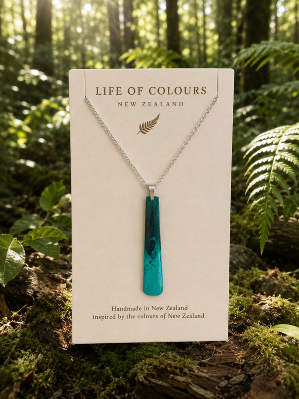 Forest Green - Reversible Necklace