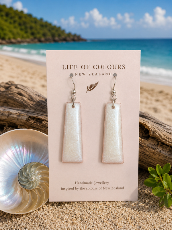 Frosted Pearl Earrings