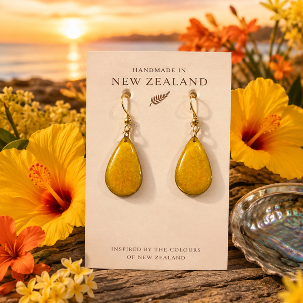 Golden Daffodil Earrings