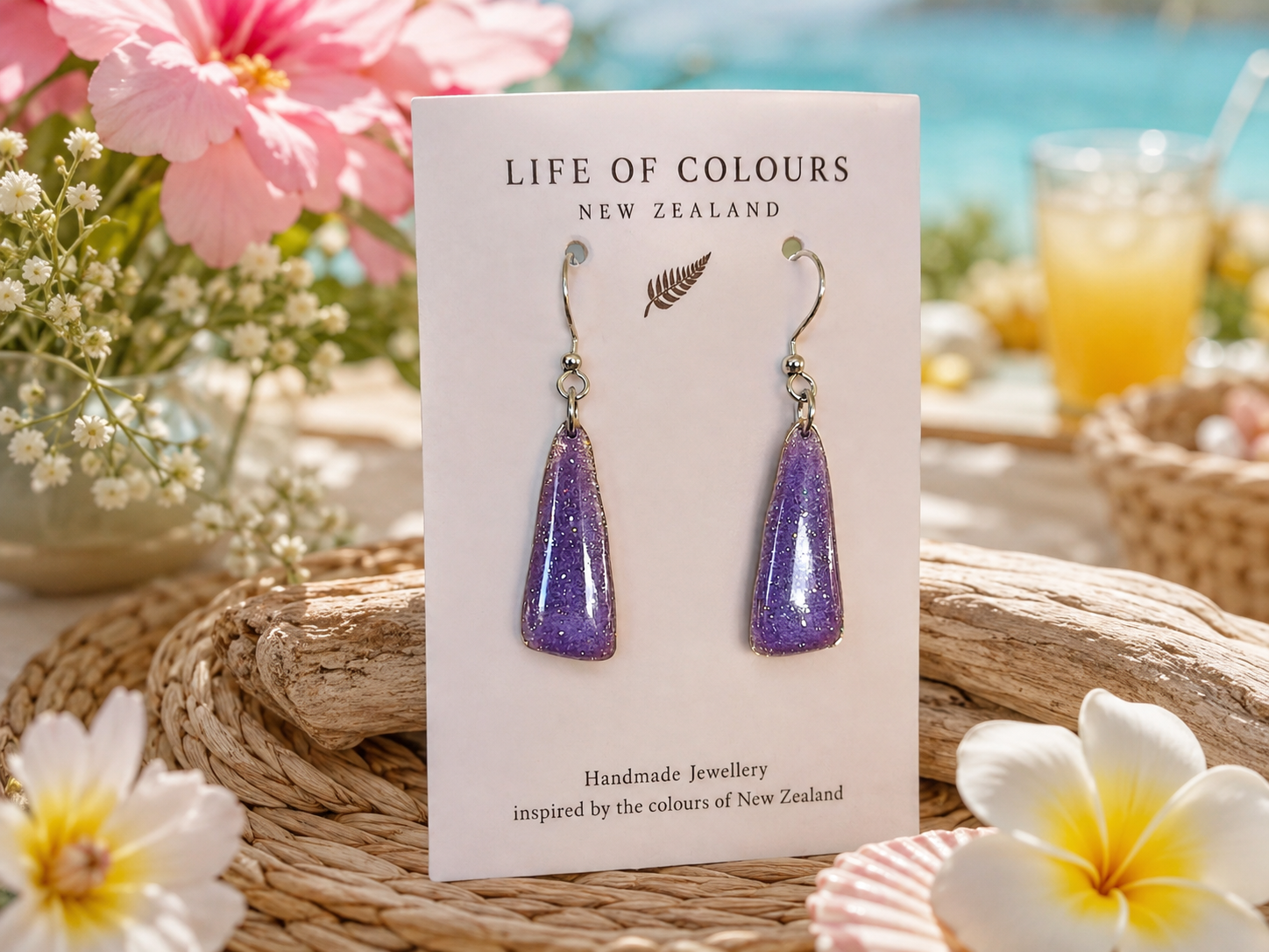 Starlit Violet Earrings