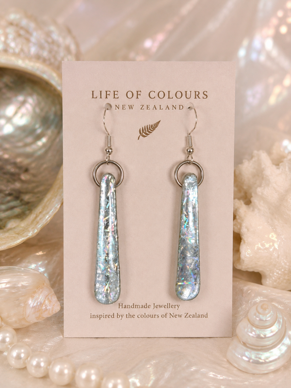 Iridescent Pearl Earrings