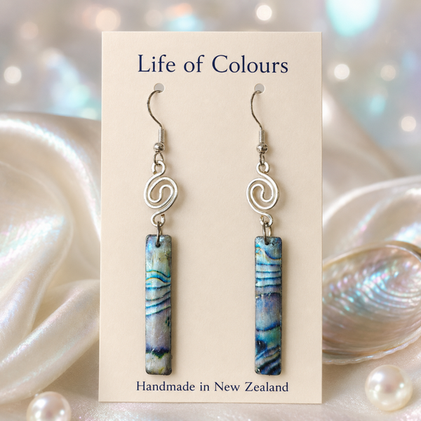 Iridescent Shell Earrings