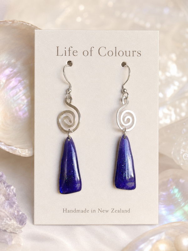 Moonlit Violet Earrings