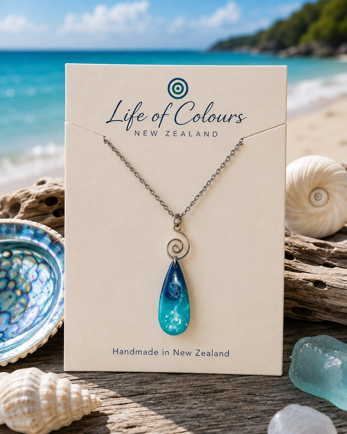 Ocean Mist - Reversible Necklace