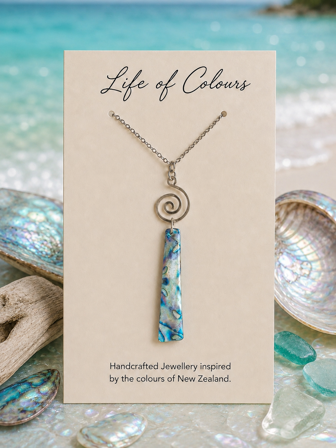 Ocean Pearl Shimmer Reversible Necklace