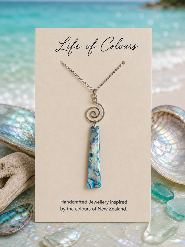 Ocean Pearl Shimmer Reversible Necklace