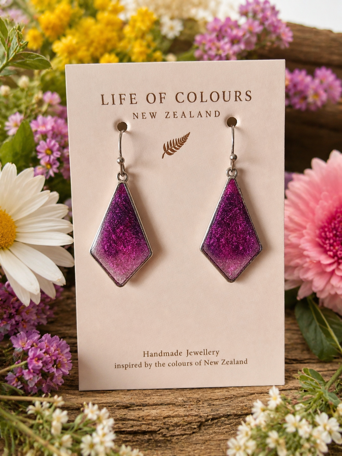 Orchid Shimmer Earrings