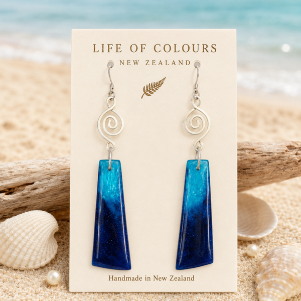 Pacific Deep Blue Earrings