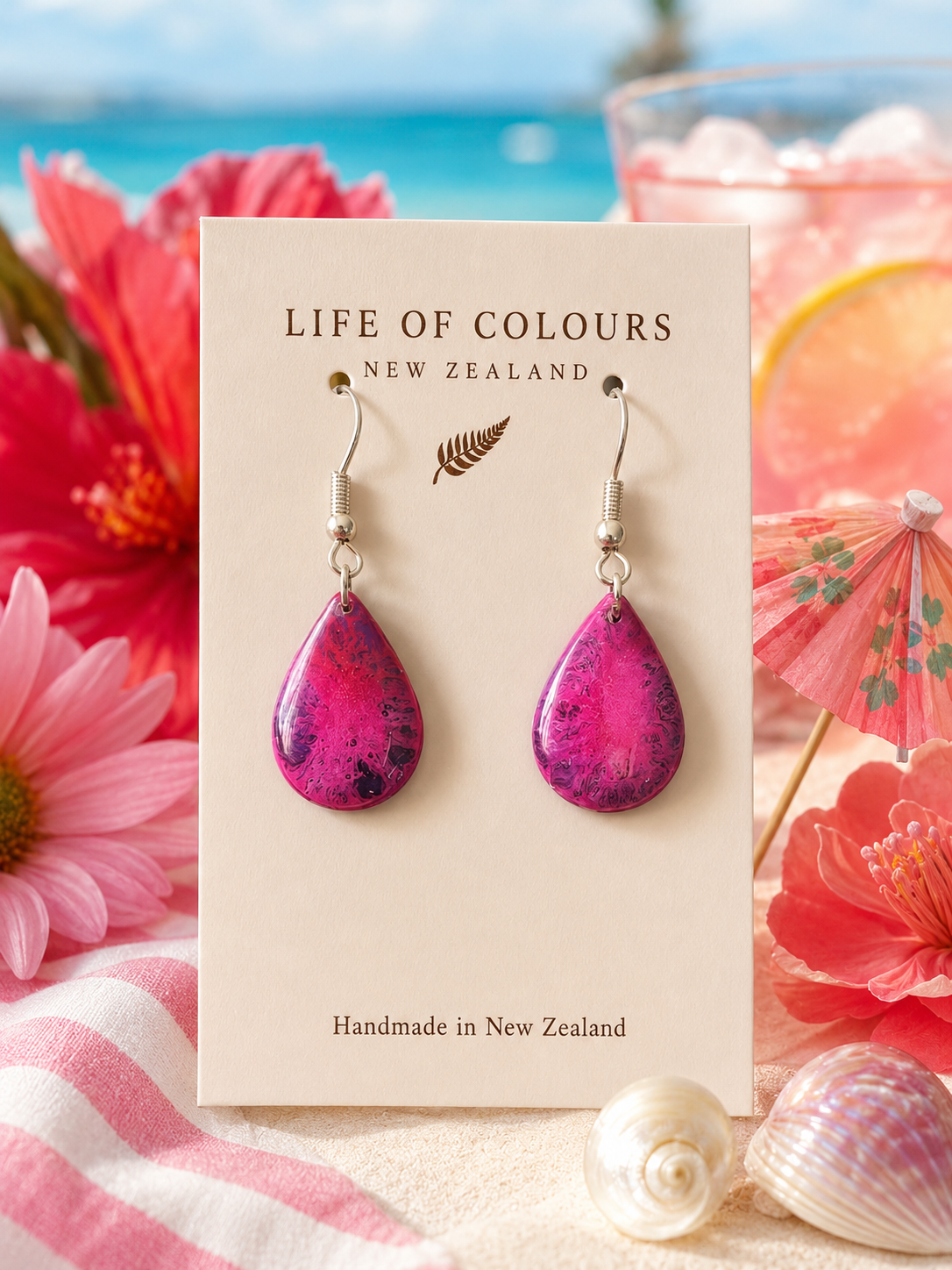 Pink Stardust Earrings