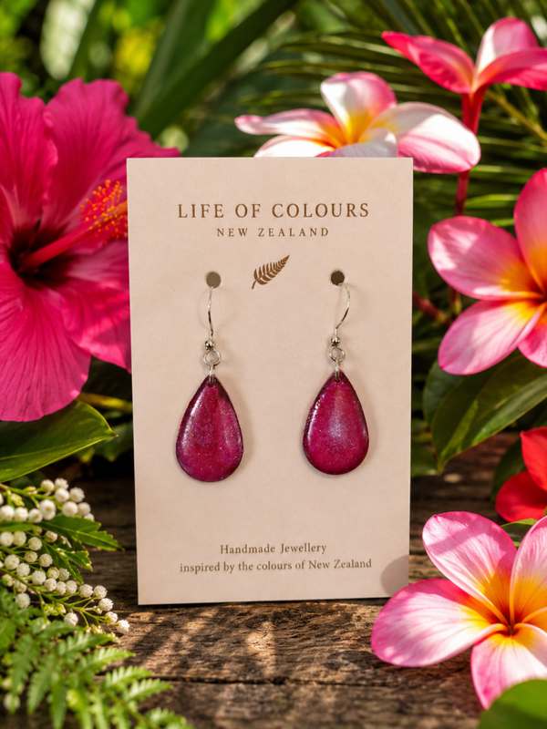 Ruby Plum Earrings