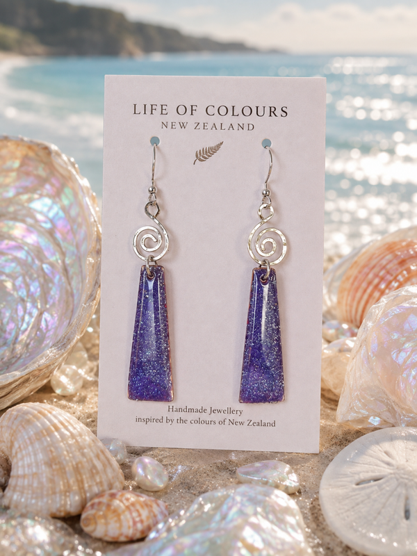 Starlit Violet Earrings
