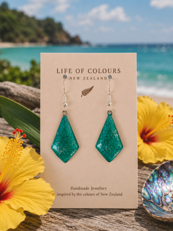 Teal Lagoon Earrings
