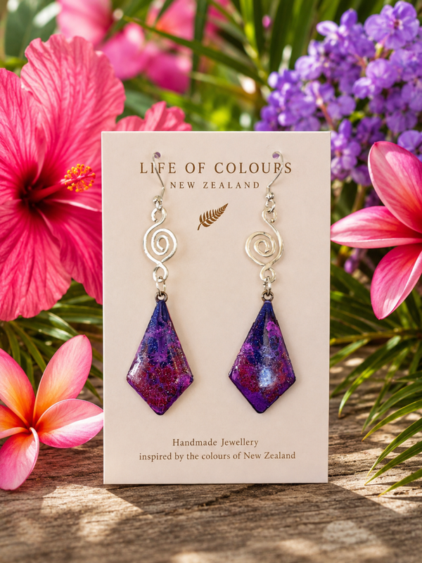 Violet Plum Earrings