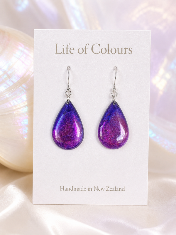 Violet Rose Earrings