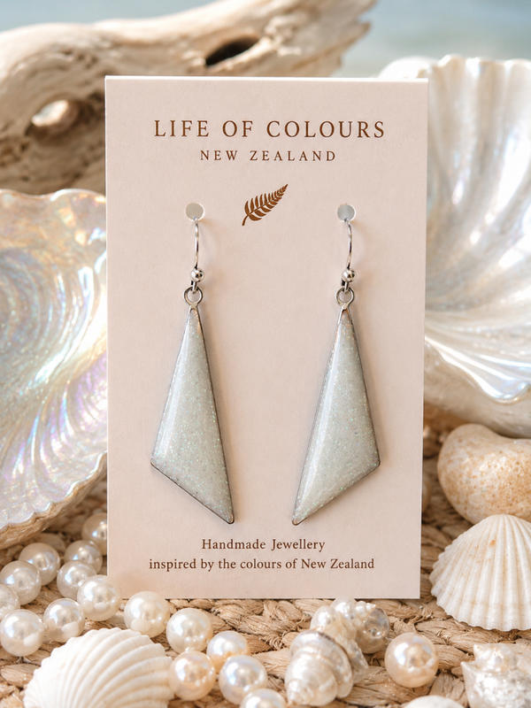 White Snow Earrings