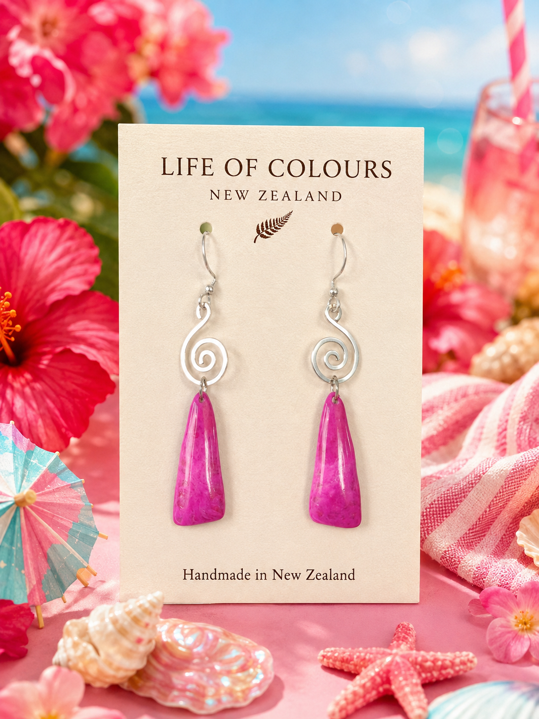 Wild Fuchsia Earrings