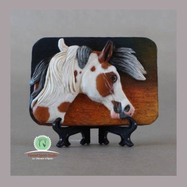 Moka - Médaillon rectangulaire fait main