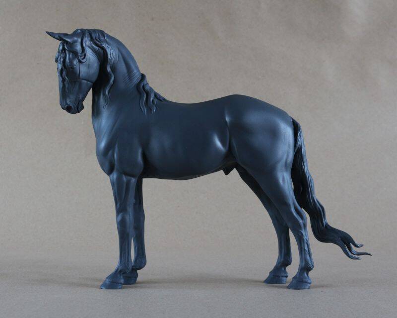 Warmblood Stallion Standing - 3D Print Résine préparée et sous-couchée 115€