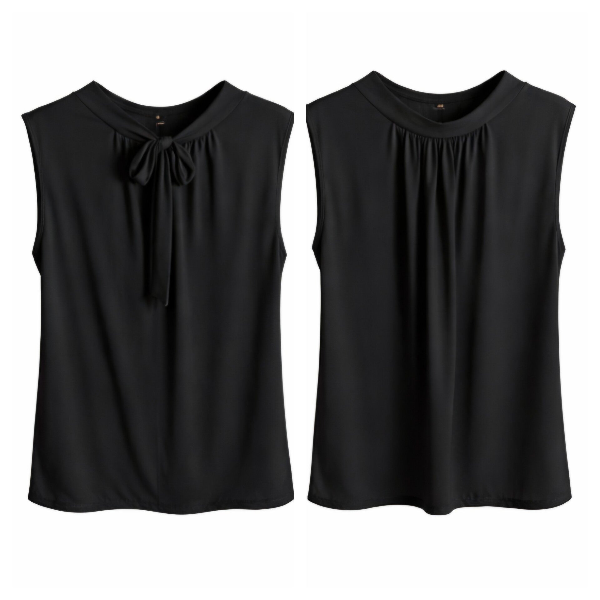 Hoge hals strik top