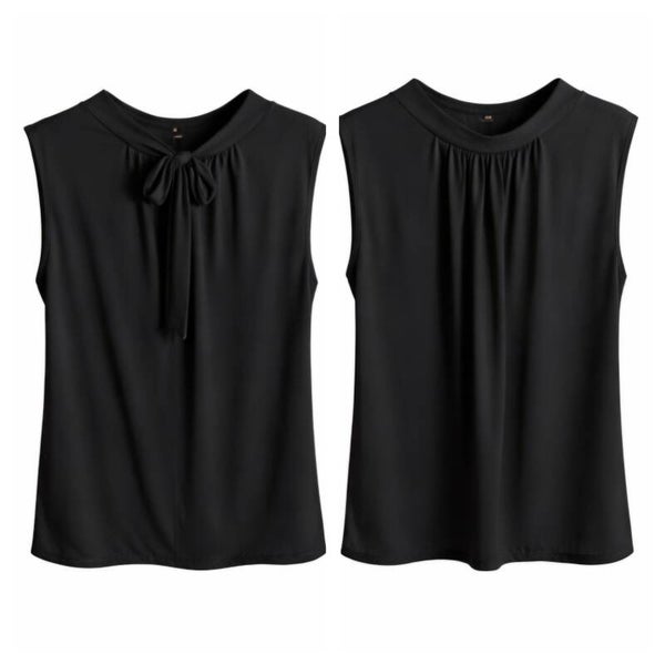 Hoge hals strik top
