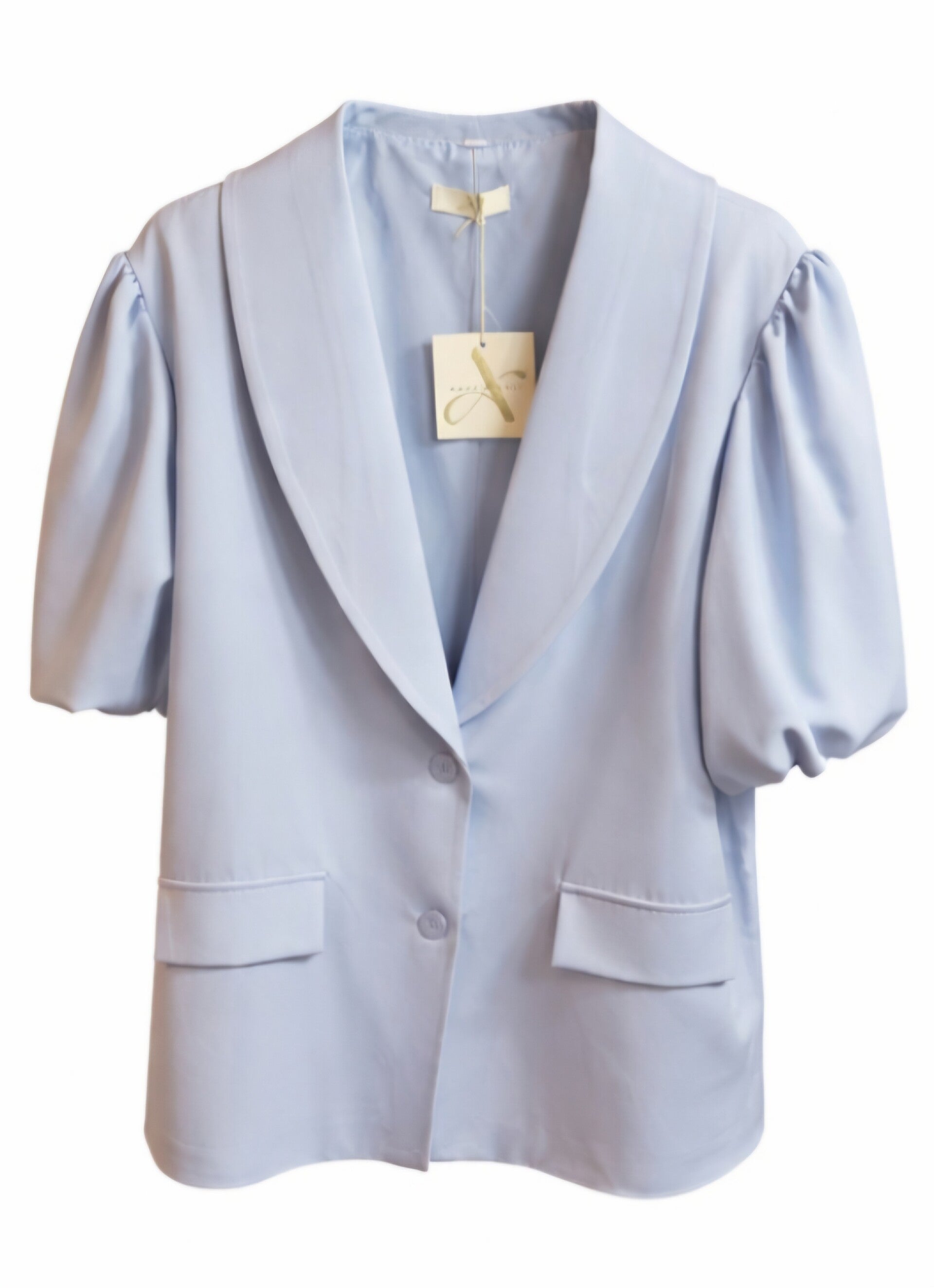 Blazer met korte pofmouwen