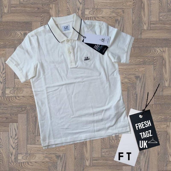 Junior stretch piquet collar trim short sleeve polo