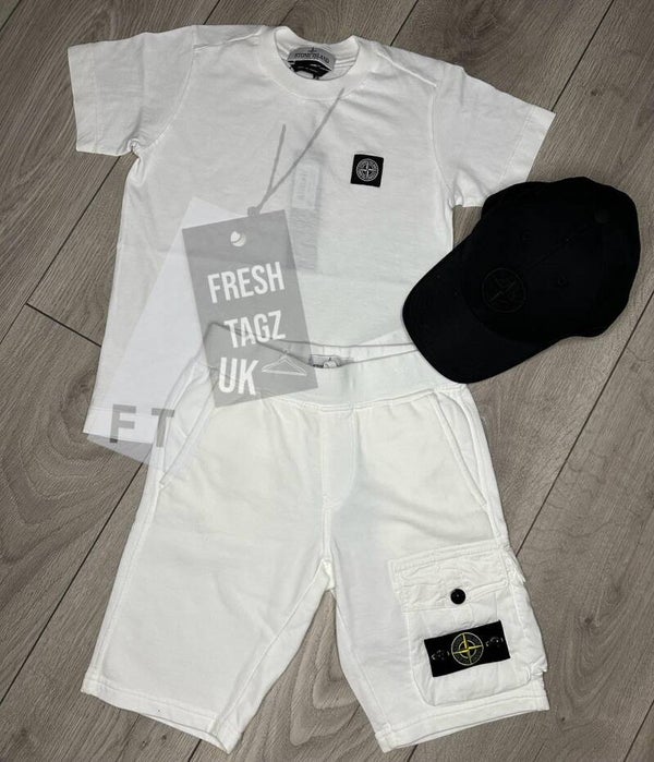 S.I Junior Bermuda shorts White