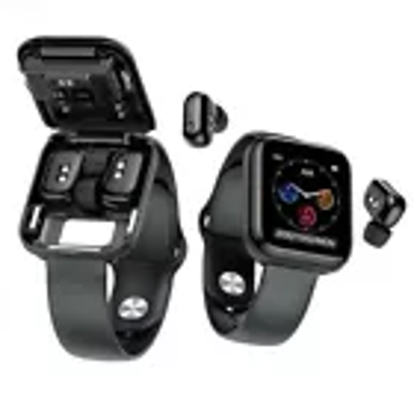Smart Watch with Earbuds Men Smartwatch 2 In 1 Wireless Headset For Android iOS