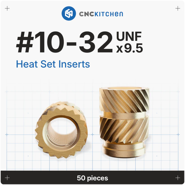 Threaded Insert #10-32 UNF x 9.5 [50 pieces]