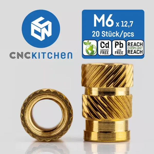 M6 Standard Threaded Insert [20 pieces]