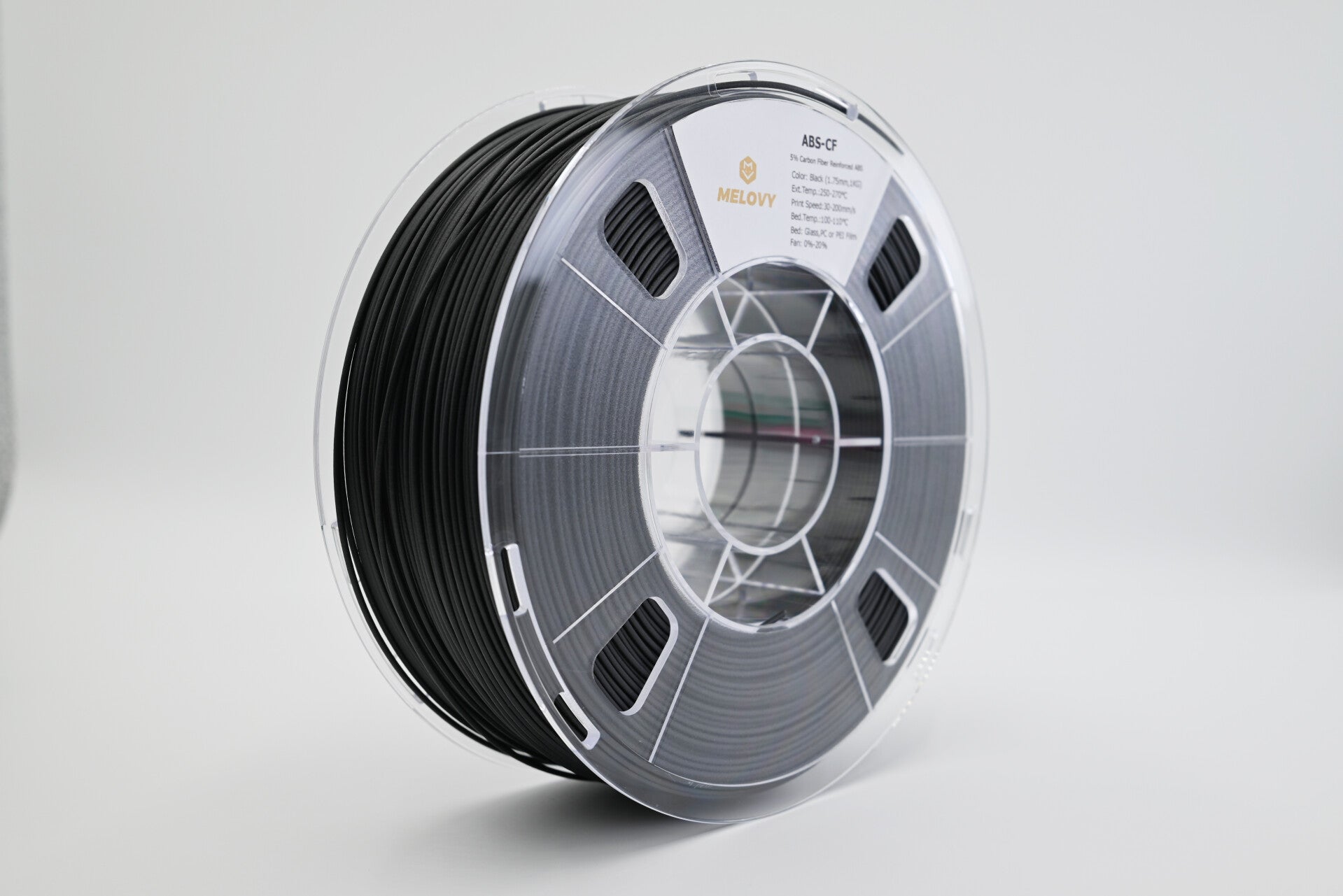 ABS-CF (Carbon Fiber reinforced ABS) Black 1.75mm | 1000g