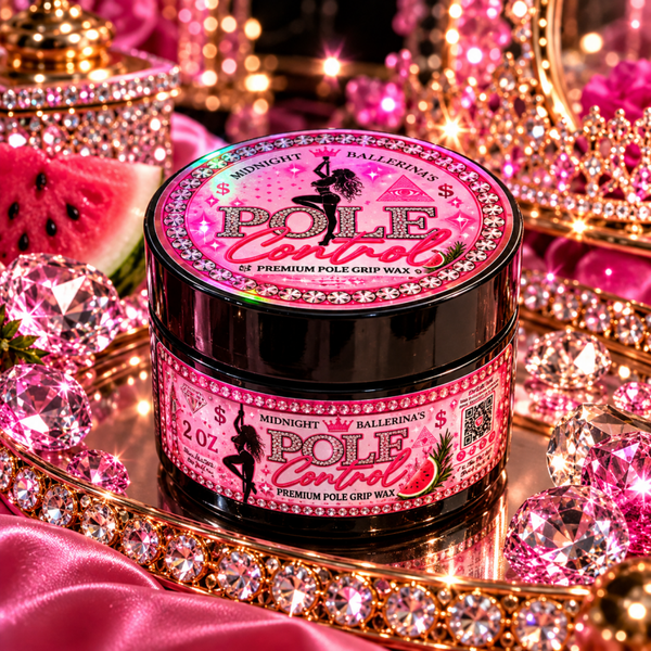 Midnight Ballerinas ‘POLE CONTROL™️ POLE GRIP WAX 2oz Amber Glass Jar