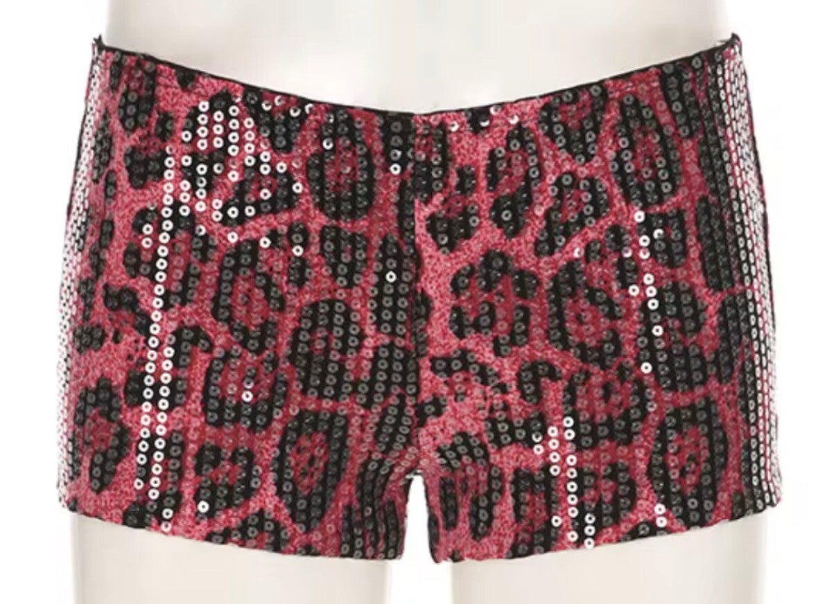 Pink Leopord booty shorts