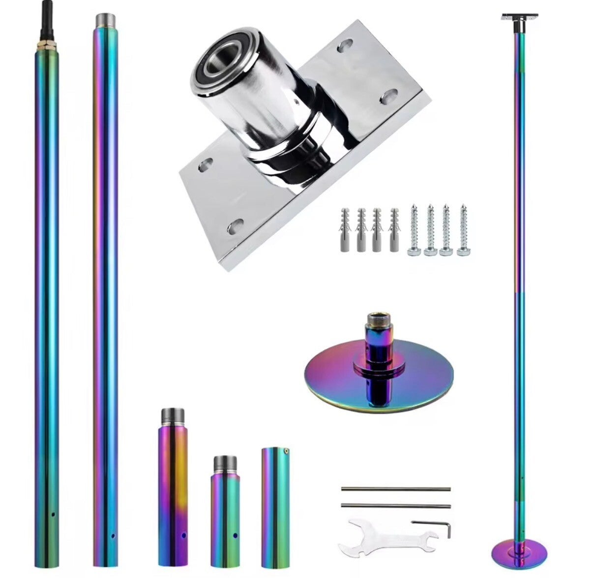 Rainbow dancer pole