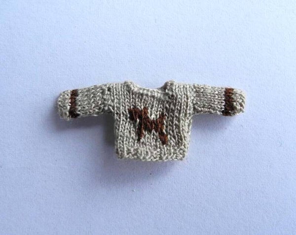 Beige trui met hond - Beige jumper with dog 1-48