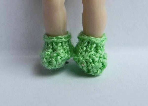Groene babay slofjes - Green babies shoes