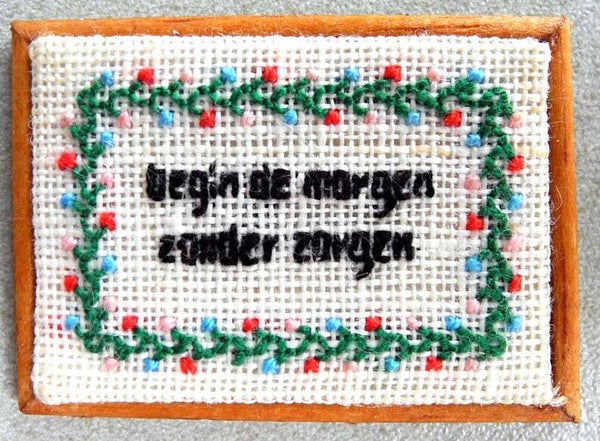 Borduurpatroon Zoals het klokje - Sorry, only in Dutch