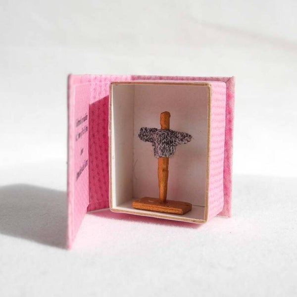 Microbreiwerk de gemeleerde trui - Microknitting the mixed jumper