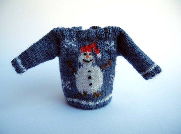 Grijze trui met sneeuwpop - Grey jumper with snowman