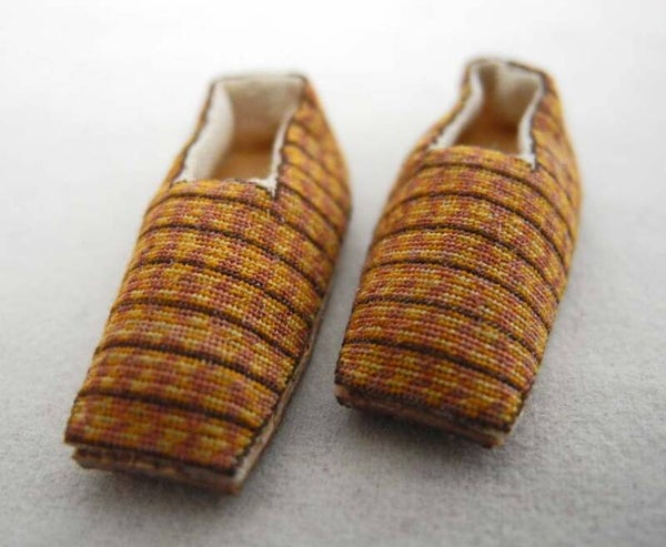 Herenpantoffels geruit - Men's slippers checked